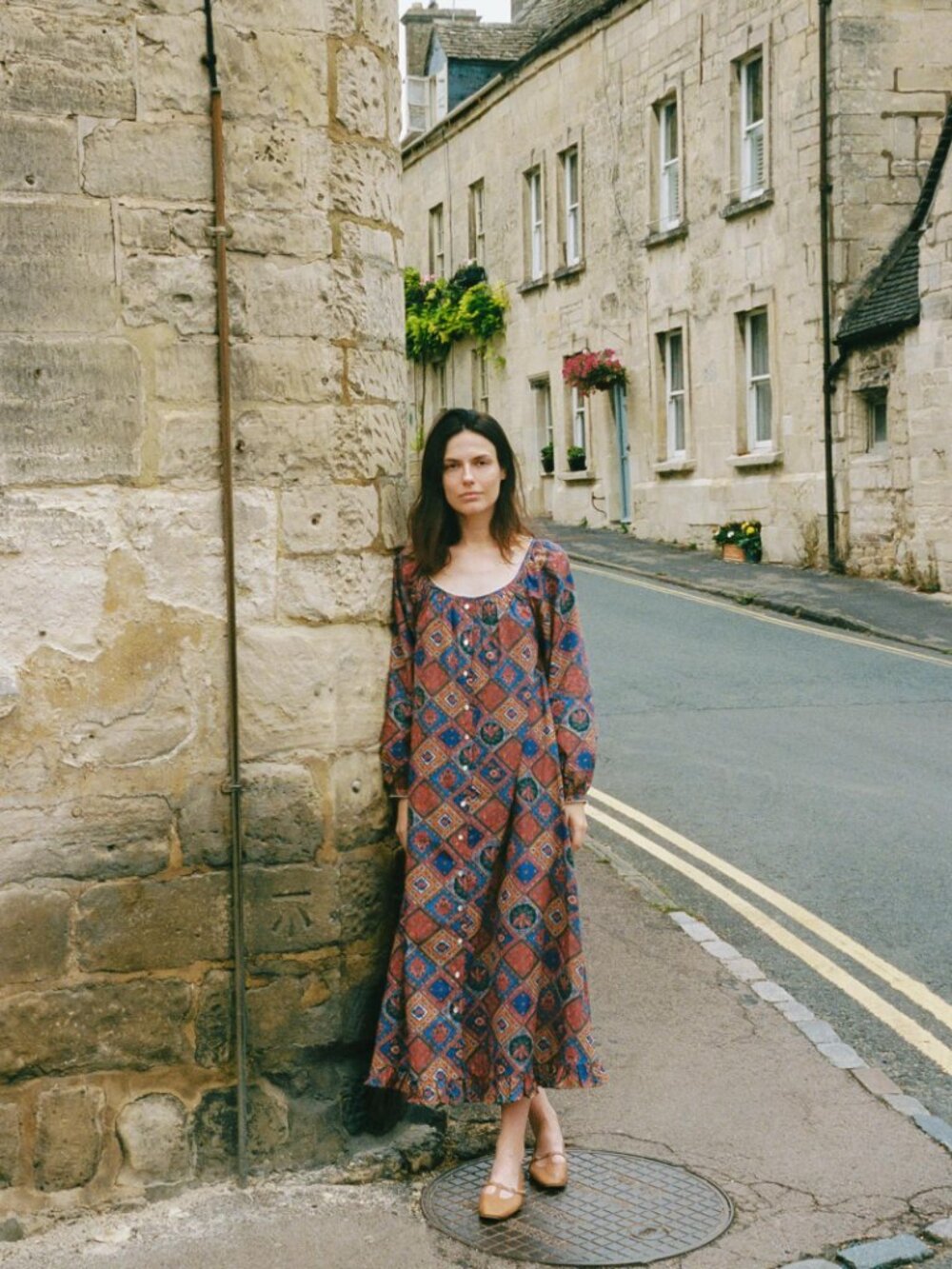 BNWT! – The Hiromi Dress in Ruby Patchwork by Christy Dawn, size M